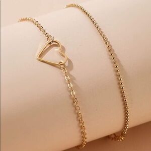 3/$30 💛 2pc Heart Anklet